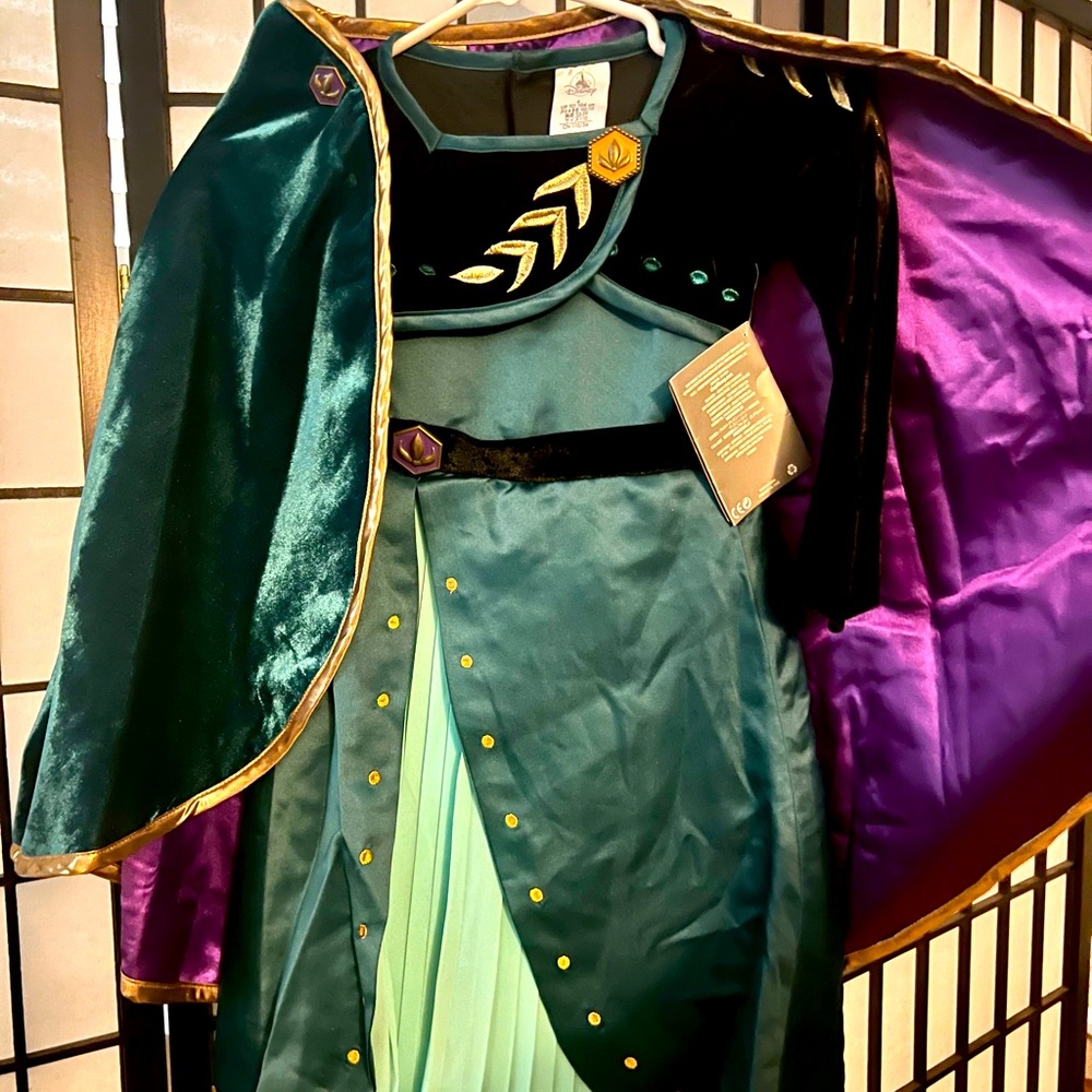 Disney Girls Princess Anna Coronation Dress size 4 NWT
